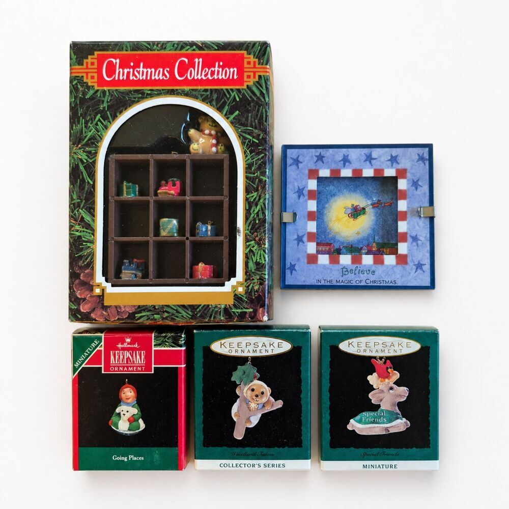 Vintage Hallmark Keepsake Ornament Lot 1990s Treasury Series Christmas